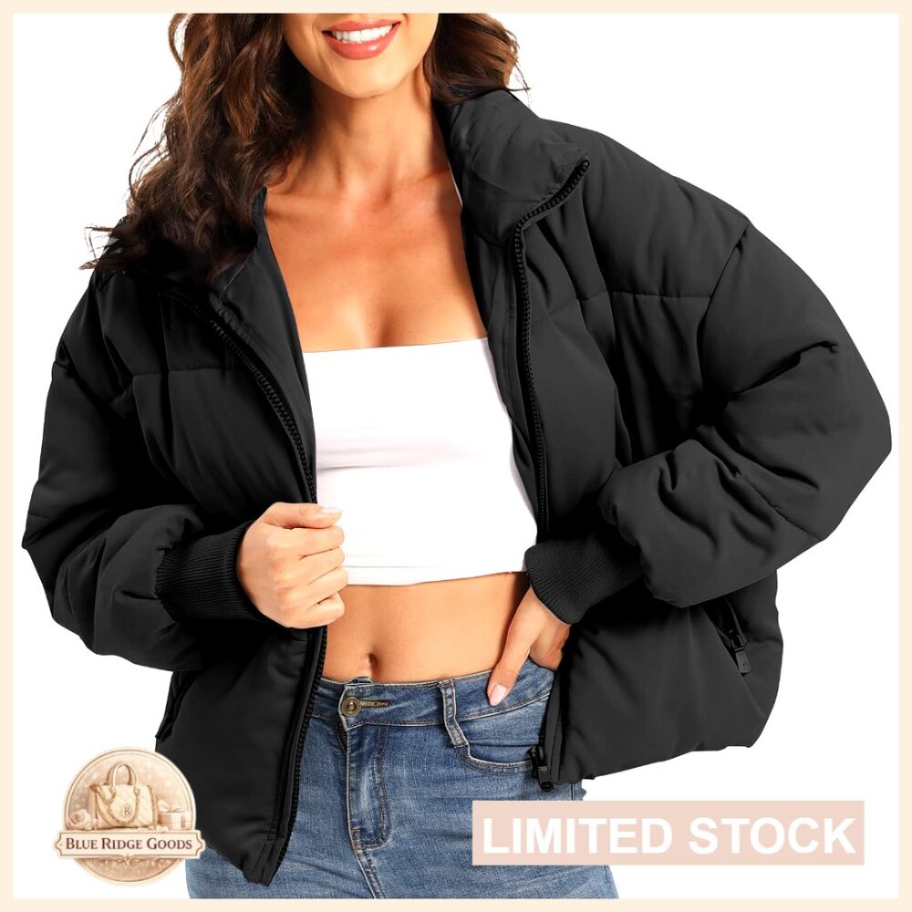 Quilted Down Puffer Jacket, Lightweight Winter Co… - image 1